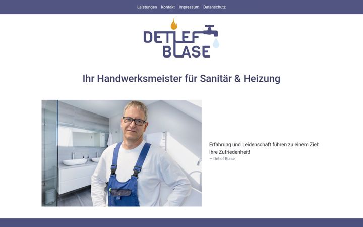 Captură de ecran a detlef-blase.de