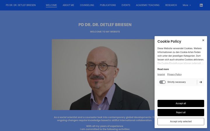 Captură de ecran a detlef-briesen.de