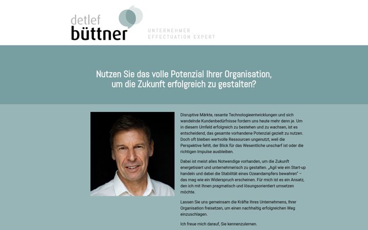 Posnetek zaslona detlefbuettner.de