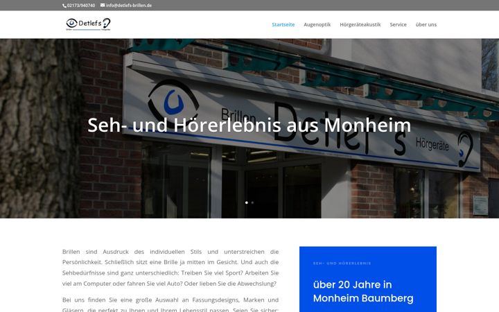 Screenshot ta' detlefs-brillen.de