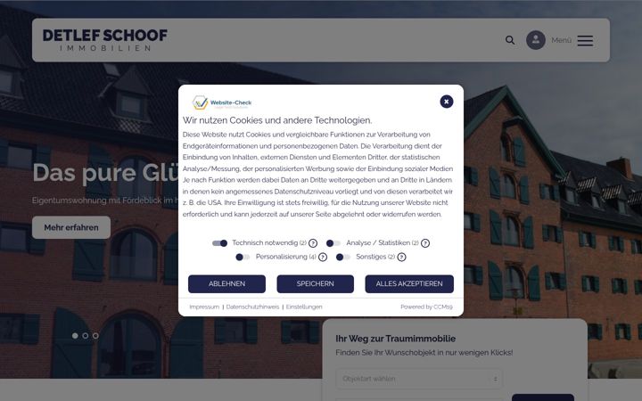 Screenshot of detlefschoof.de