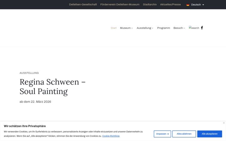 Screenshot of detlefsen-museum.de