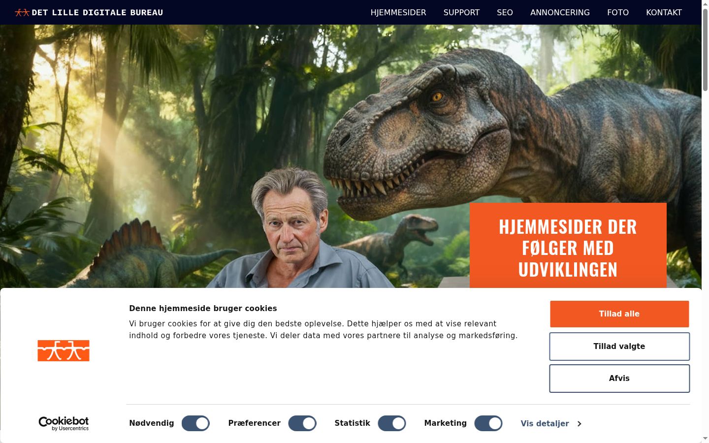 Screenshot des Einwilligungsbanners vor jeglicher Interaktion