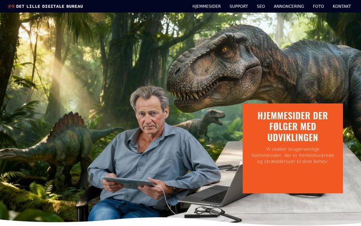 Screenshot van detlilledigitalebureau.dk