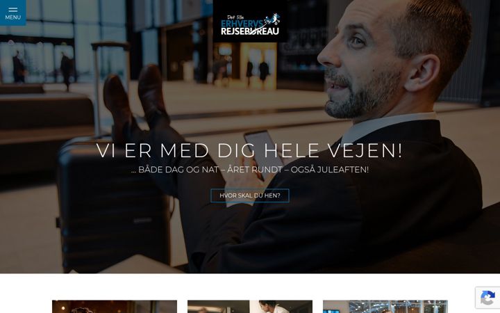 Screenshot of detlilleerhvervsrejsebureau.dk