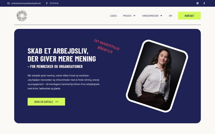 Screenshot van detmeningsfuldearbejdsliv.dk