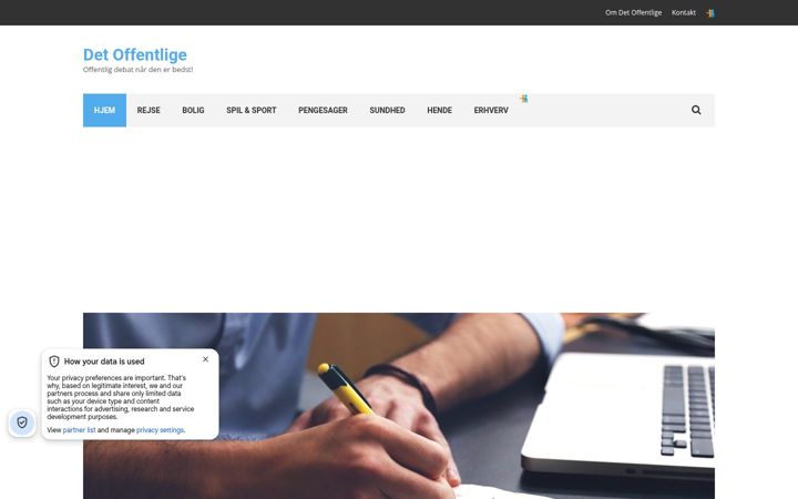 Screenshot of detoffentlige.dk