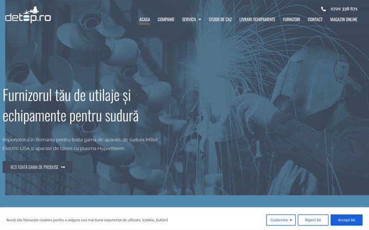Screenshot of detop.ro