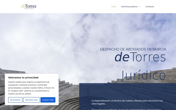 Screenshot of detorresjuridico.com