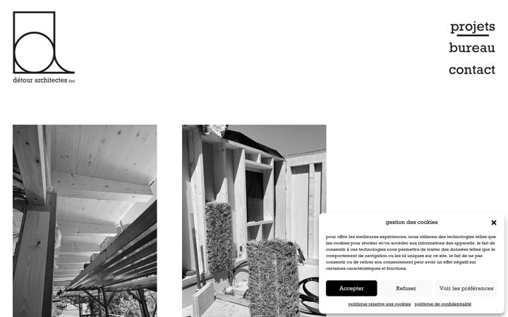 Screenshot of detourarchitectes.ch