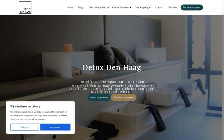 Képernyőkép: detoxdenhaag.nl
