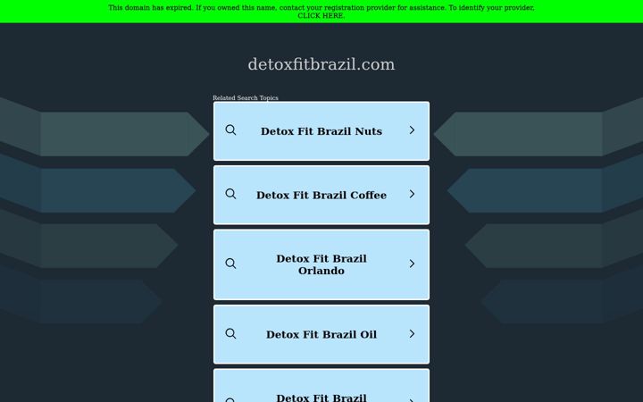Screenshot of detoxfitbrazil.com