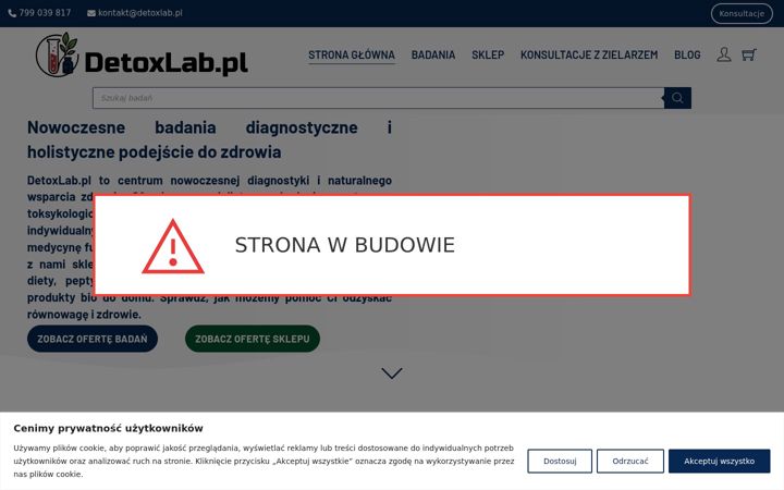 Screenshot ta' detoxlab.pl