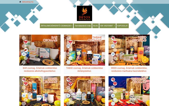 Screenshot di detoxshop.hu