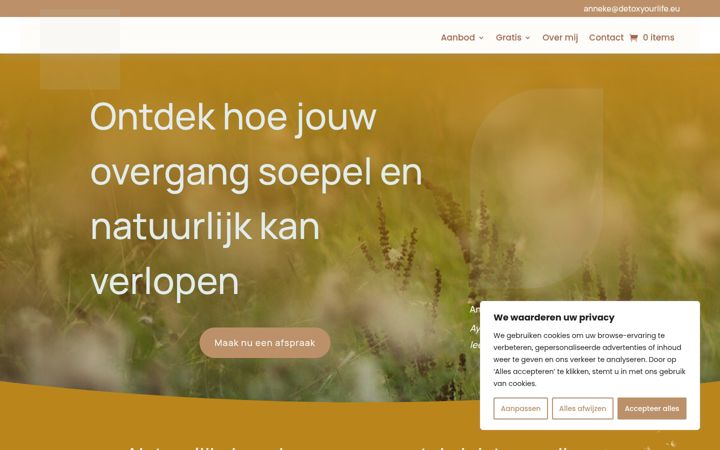 Ekrānuzņēmums no detoxyourlife.eu