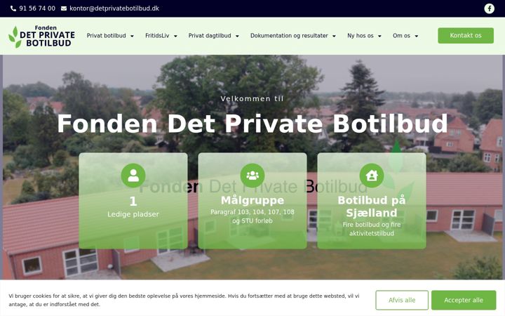 Screenshot of detprivatebotilbud.dk