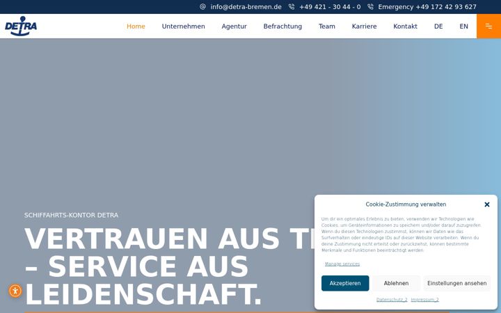 Posnetek zaslona detra-bremen.de