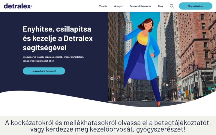 Screenshot di detralex.hu