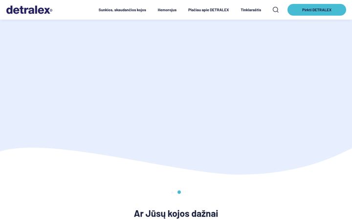 Screenshot ta' detralex.lt