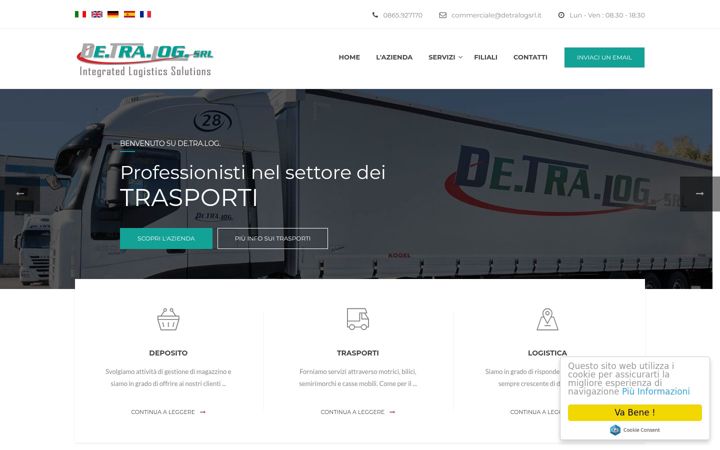 Screenshot of detralog.eu