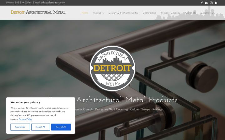 Screenshot of detroitarc.com