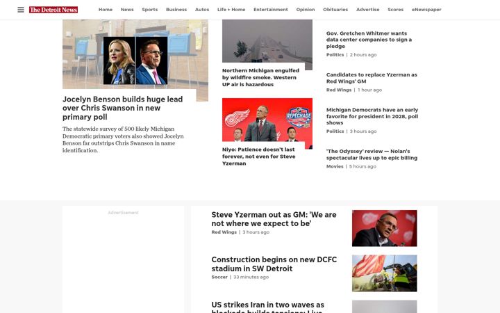 Skærmbillede af detroitnews.com