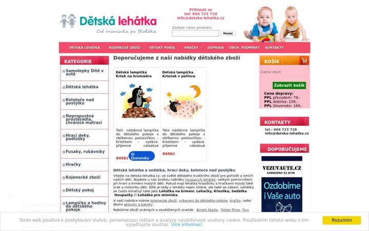 Screenshot of detska-lehatka.cz