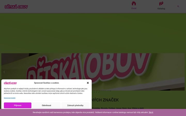 Screenshot of detskaobuvbanco.cz