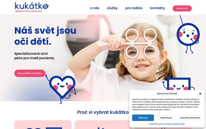 Skærmbillede af detskeoci.cz