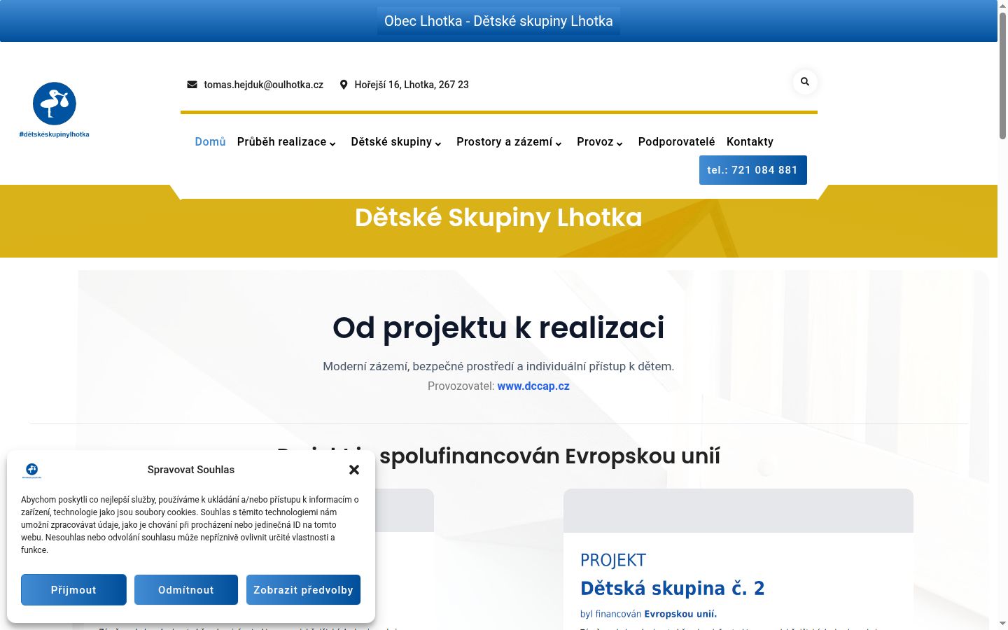 Képernyőkép a bármilyen interakció előtt megjelenő hozzájárulási bannerről