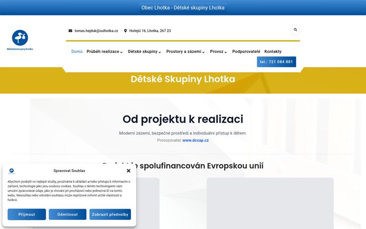 Skærmbillede af detskeskupinylhotka.cz