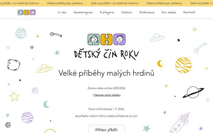 Ekraanipilt saidist detskycinroku.cz