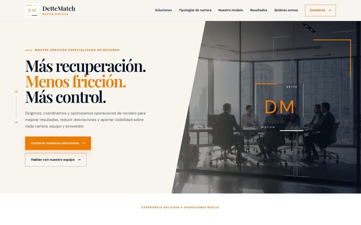 Screenshot of dettematch.com