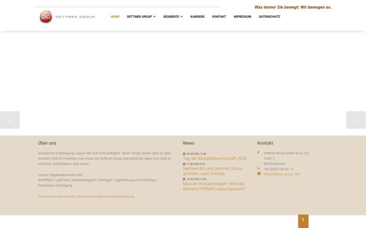 Screenshot of dettmer-group.com