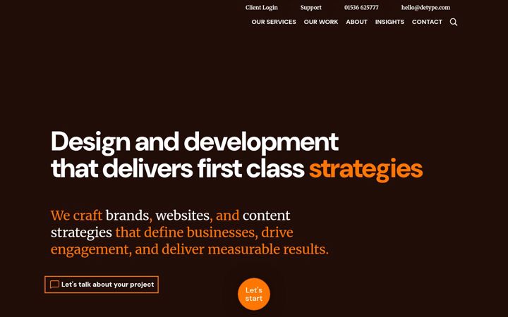 Screenshot of detype.com