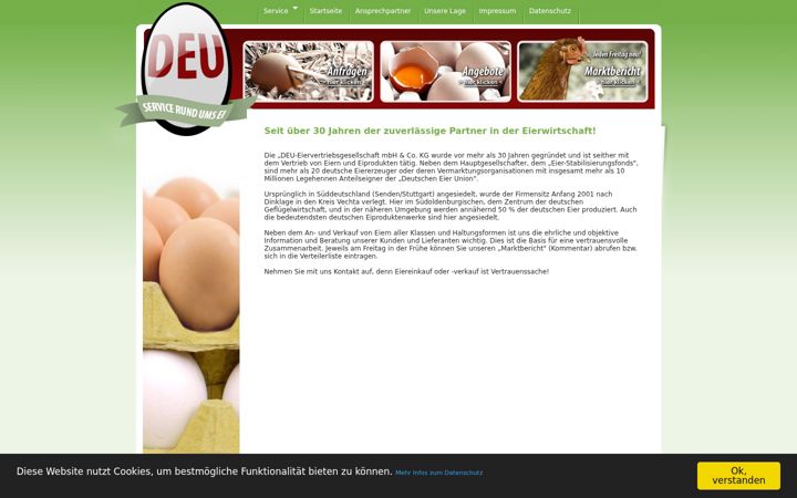 Screenshot of deu-eier.de