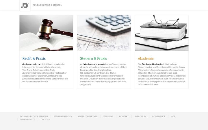 Screenshot of deubner-verlag.de