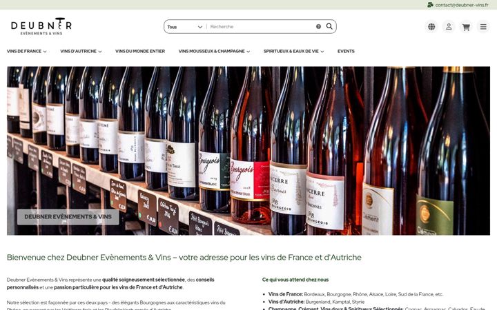 Screenshot of deubner-vins.fr