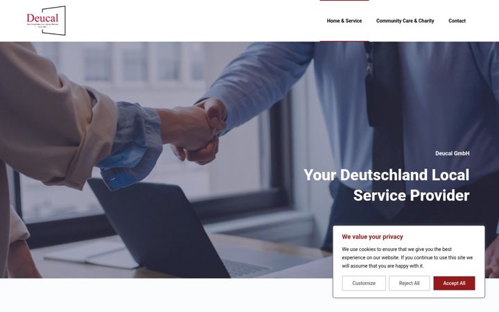 Screenshot of deucal-group.com