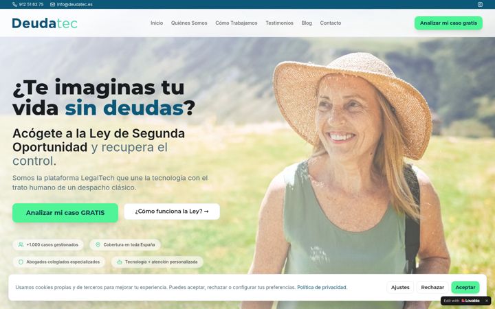 Screenshot of deudatec.com