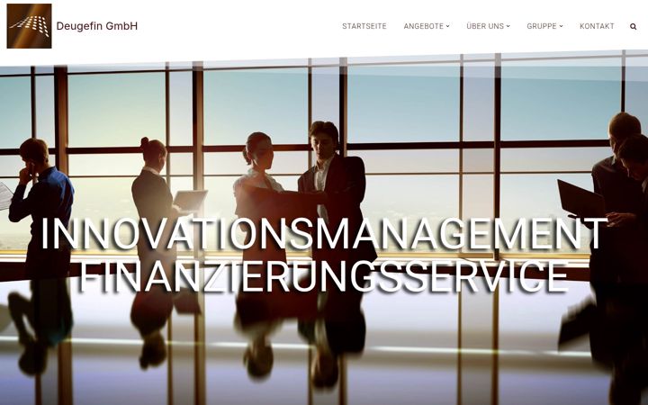 Screenshot of deugefin-gmbh.de