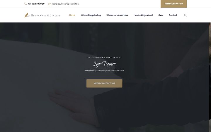 Screenshot of deuitvaartspecialist.be