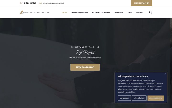 Screenshot of deuitvaartspecialist.nl
