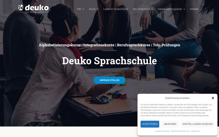 Captură de ecran a deuko-hannover.de