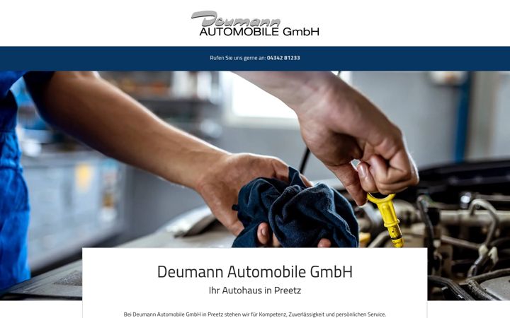 Captură de ecran a deumann-automobile.de
