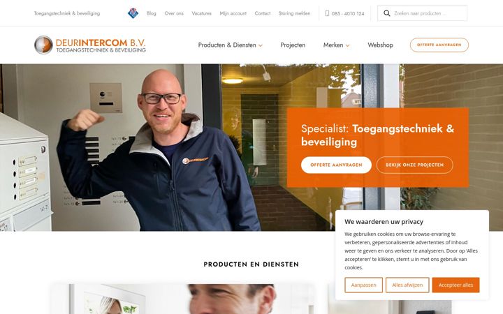 Képernyőkép: deur-intercom.nl