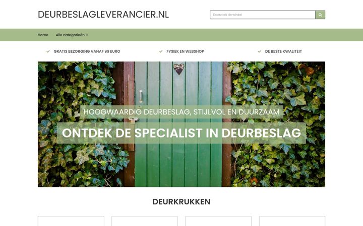 Képernyőkép: deurbeslagleverancier.nl