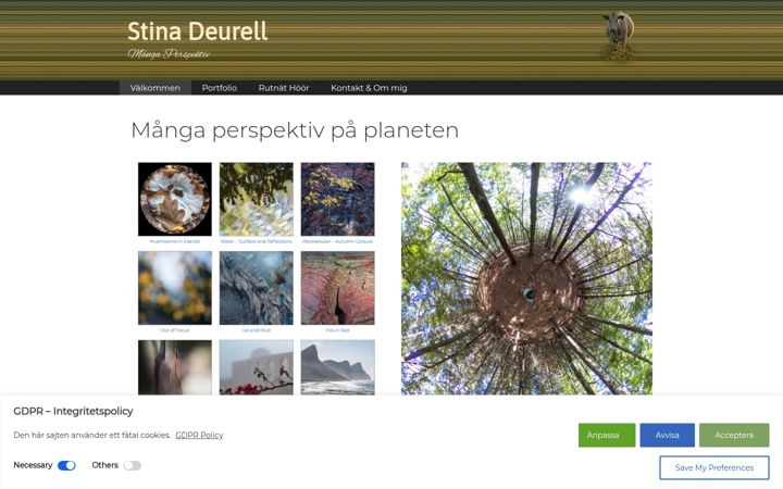 Screenshot of deurell.se