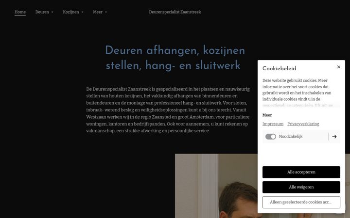 Képernyőkép: deurenspecialistzaanstreek.nl