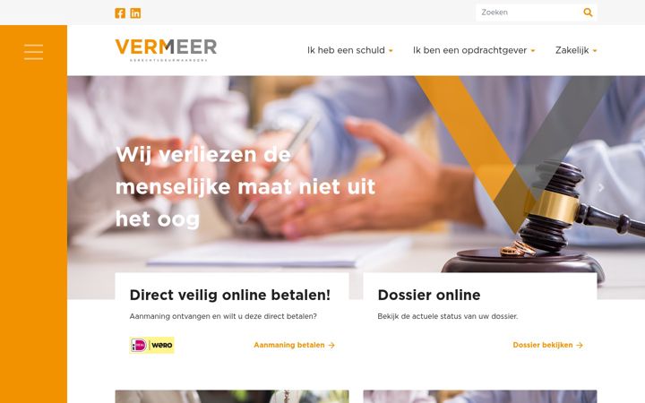 Screenshot ta' deurwaardervermeer.nl